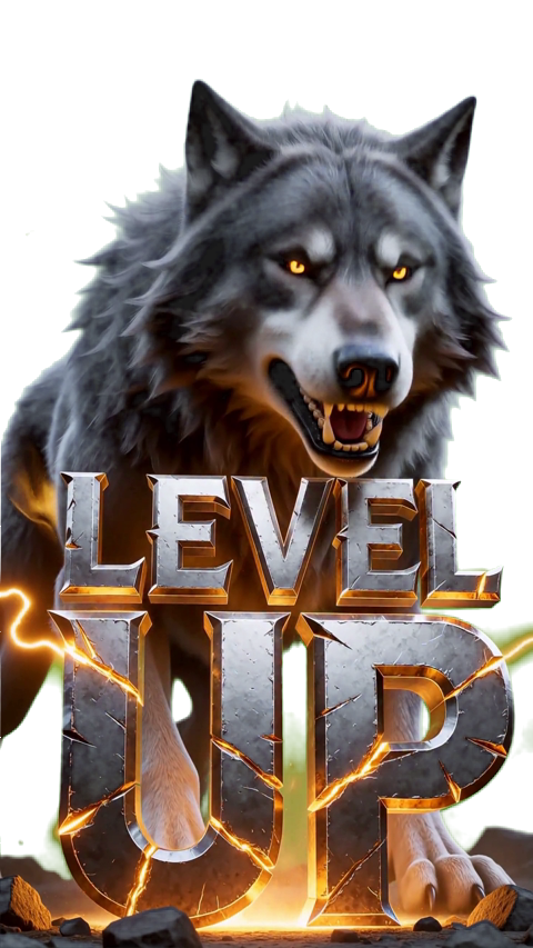 Wolf  Animation level UP